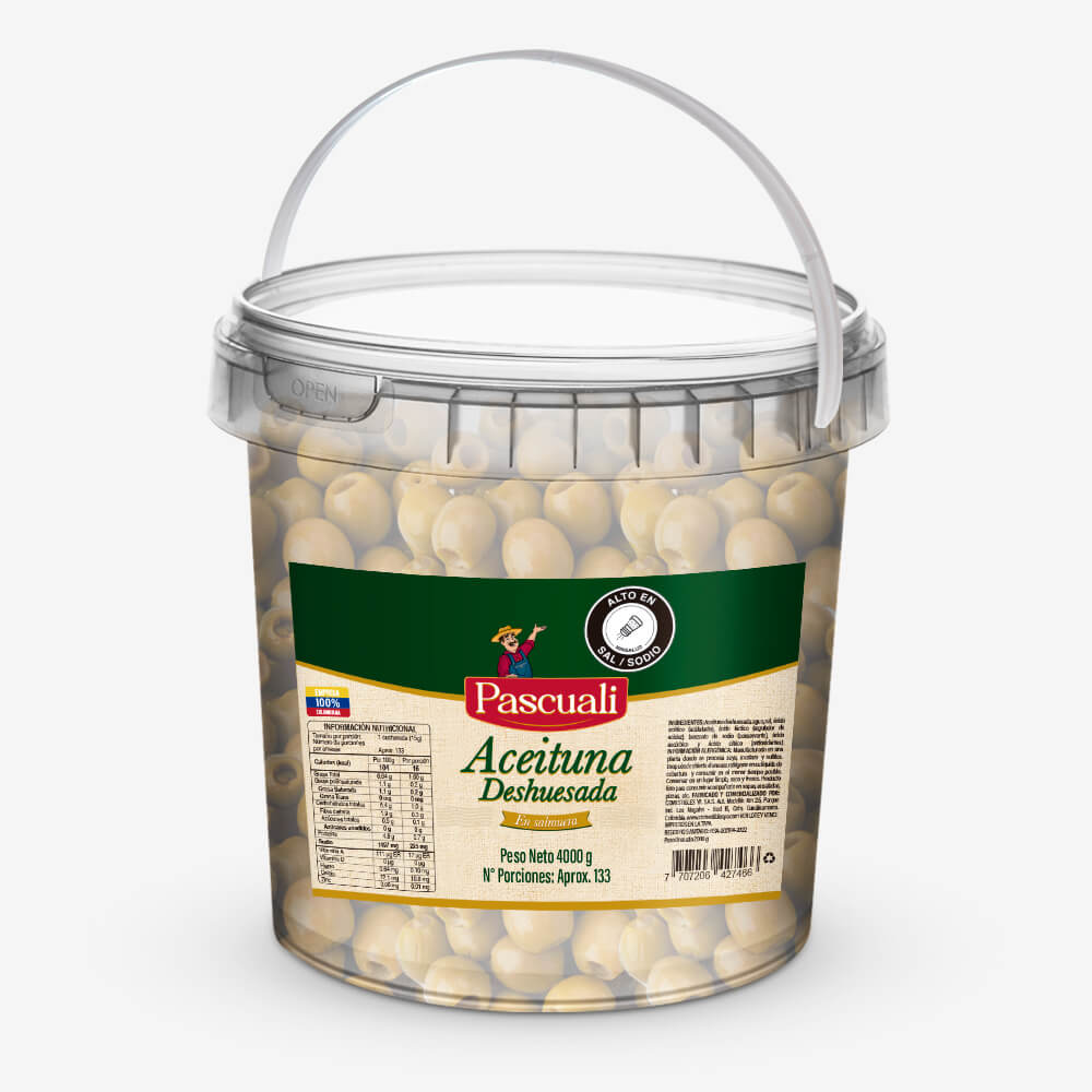 ACEITUNA DESHUESADA PASCUALI BALDE X 4000GR