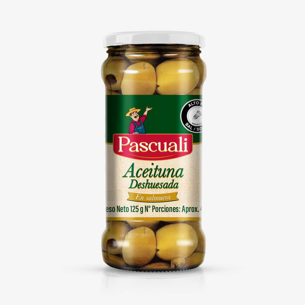 ACEITUNA DESHUESADA PASCUALI FRASCO 125GR
