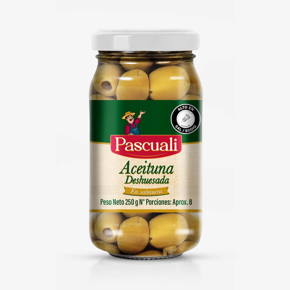 ACEITUNA DESHUESADA PASCUALI FRASCO 250GR