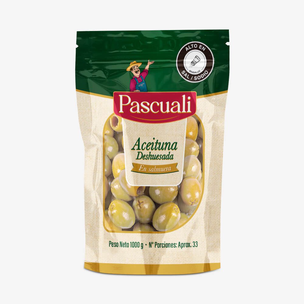 ACEITUNA DESHUESADA PASCUALI BOLSA 1000GR