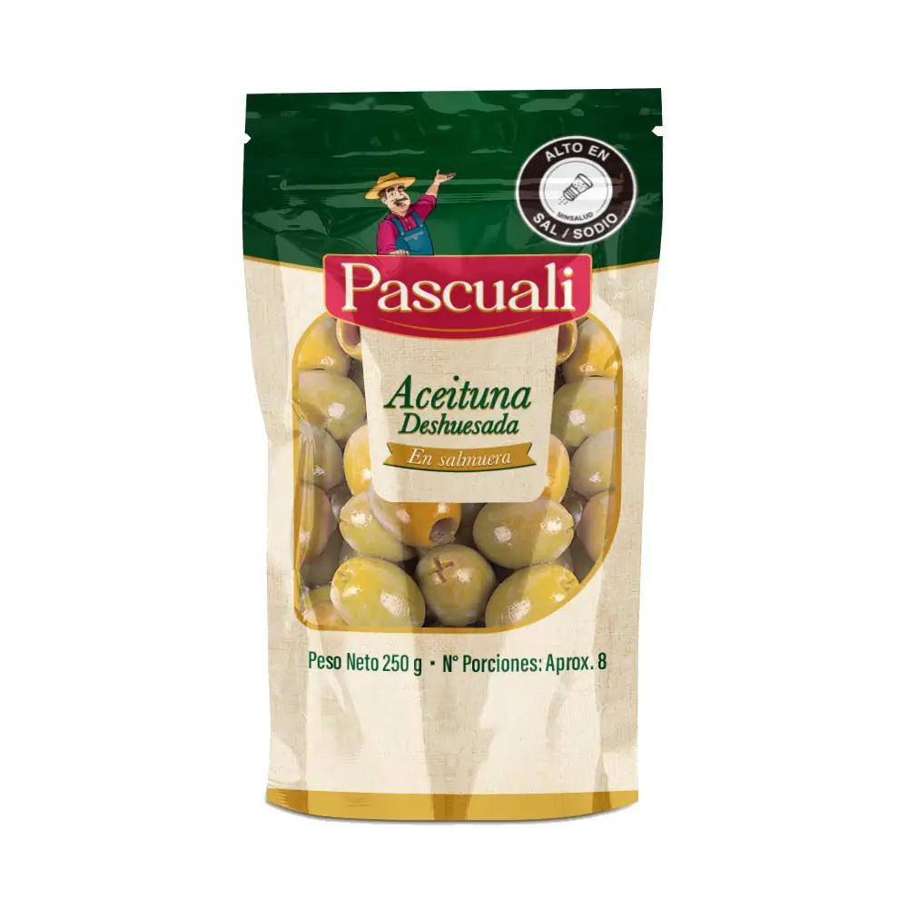 ACEITUNA DESHUESADA PASCUALI BOLSA 250GR