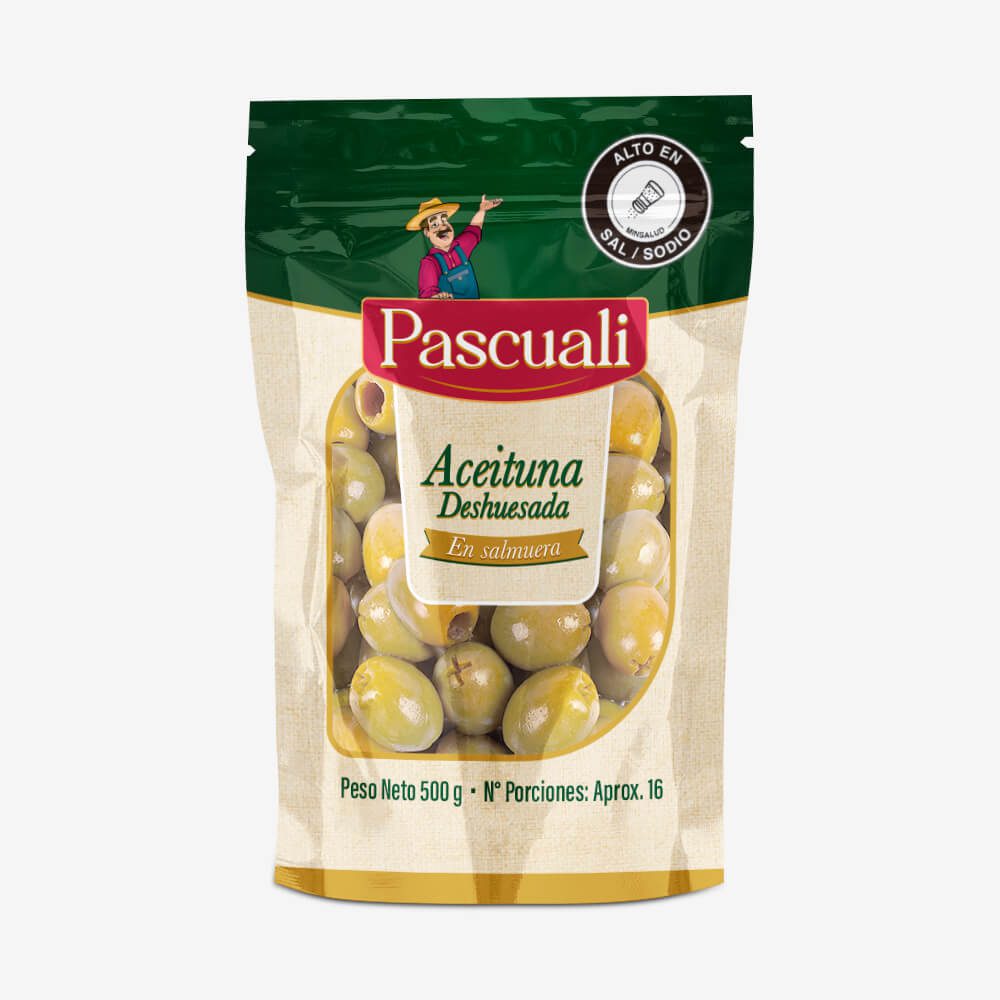 ACEITUNA DESHUESADA PASCUALI BOLSA 500GR