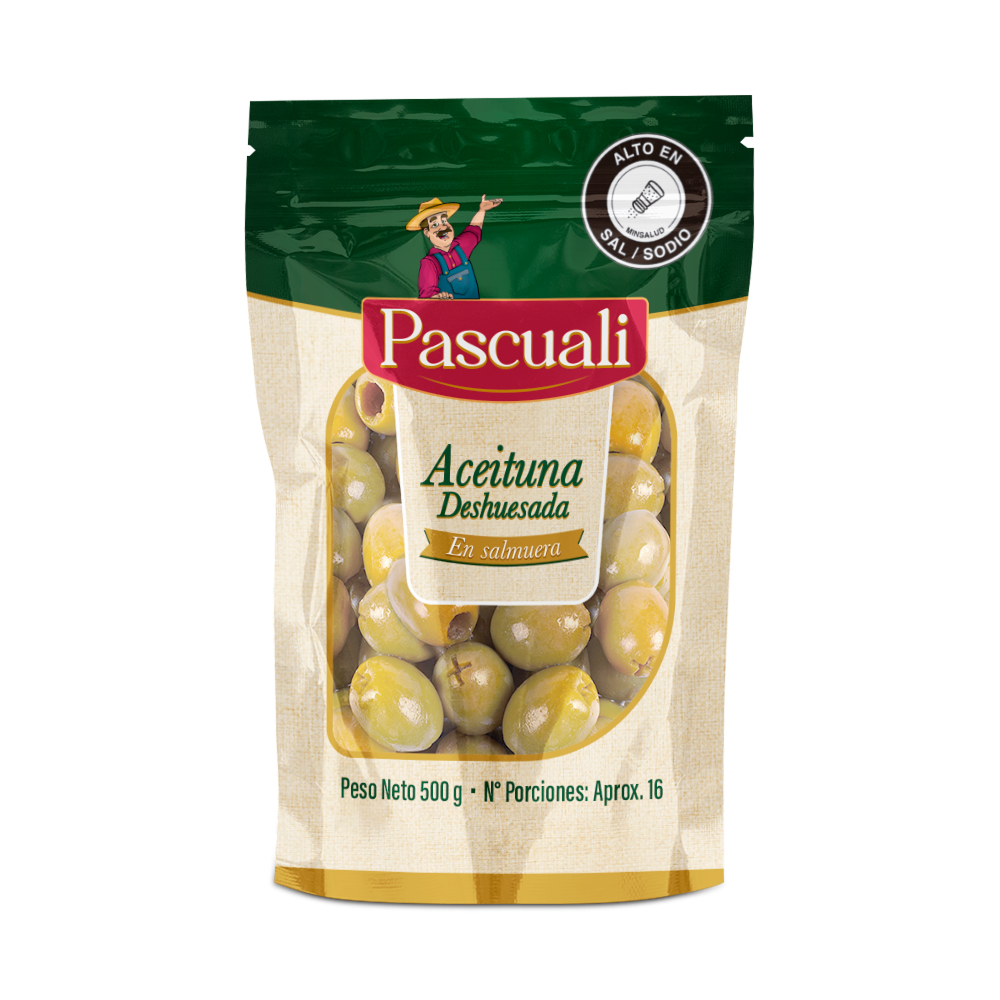 ACEITUNA DESHUESADA PASCUALI BOLSA 500GR