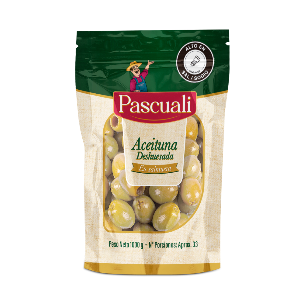 ACEITUNA DESHUESADA PASCUALI BOLSA 1000GR