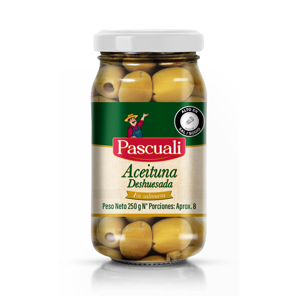 ACEITUNA DESHUESADA PASCUALI FRASCO 250GR