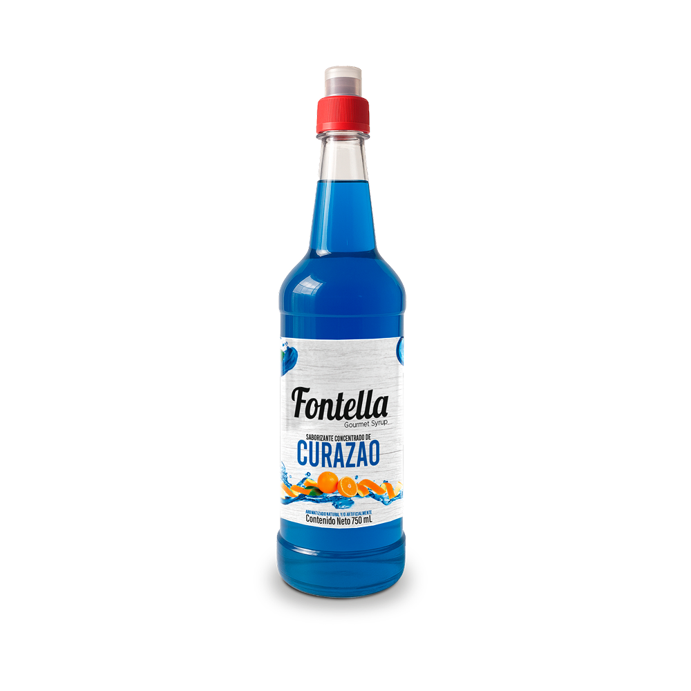 CONCENTRADO DE CURAZAO FONTELLA PET 750ML