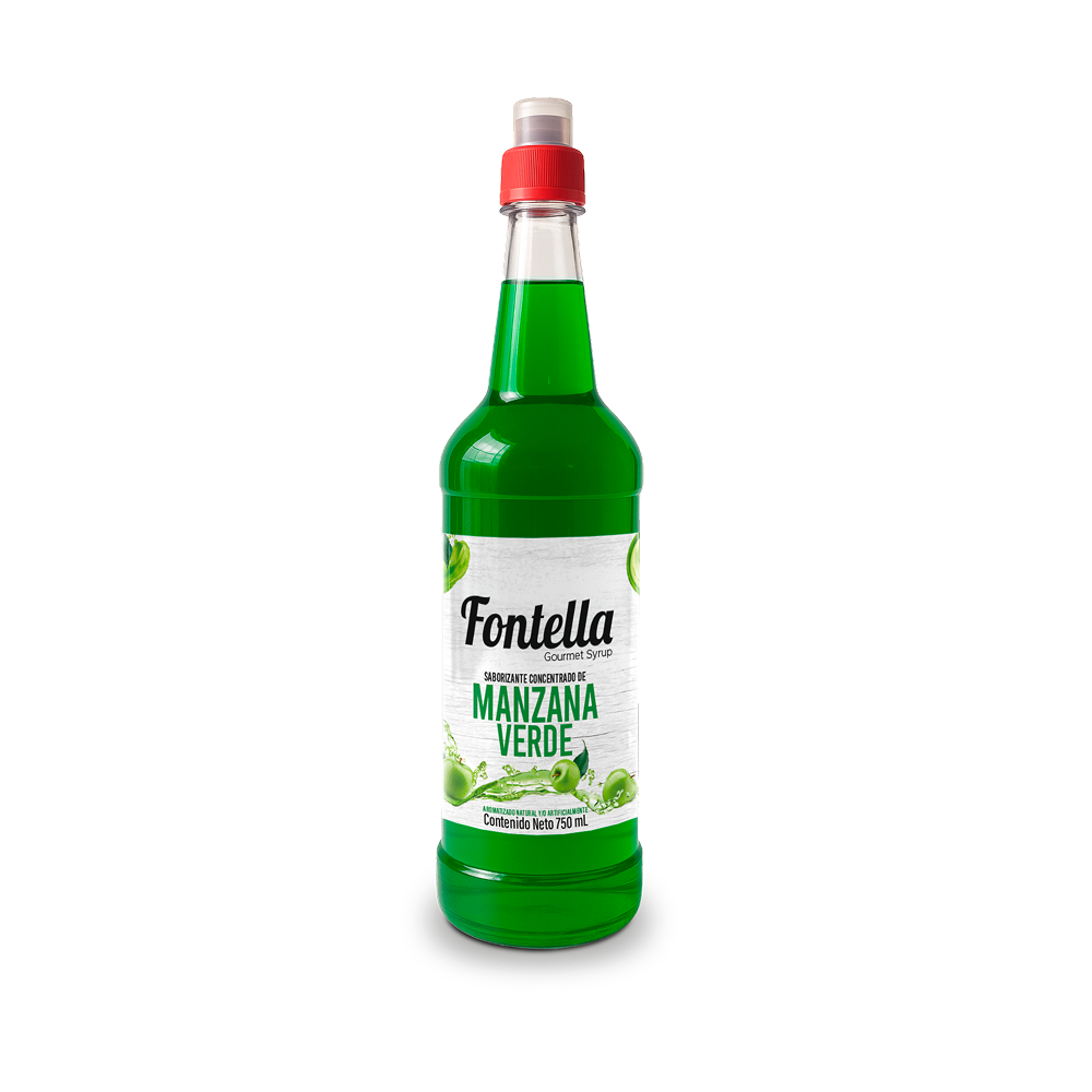 CONCENTRADO DE MANZANA VERDE FONTELLA PET 750ML