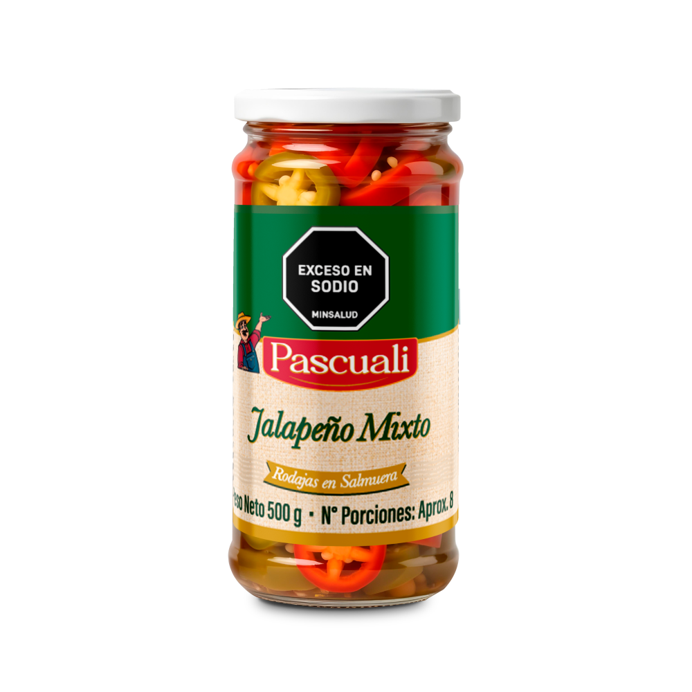 JALAPEÑO MIXTO PASCUALI FRASCO 500GR