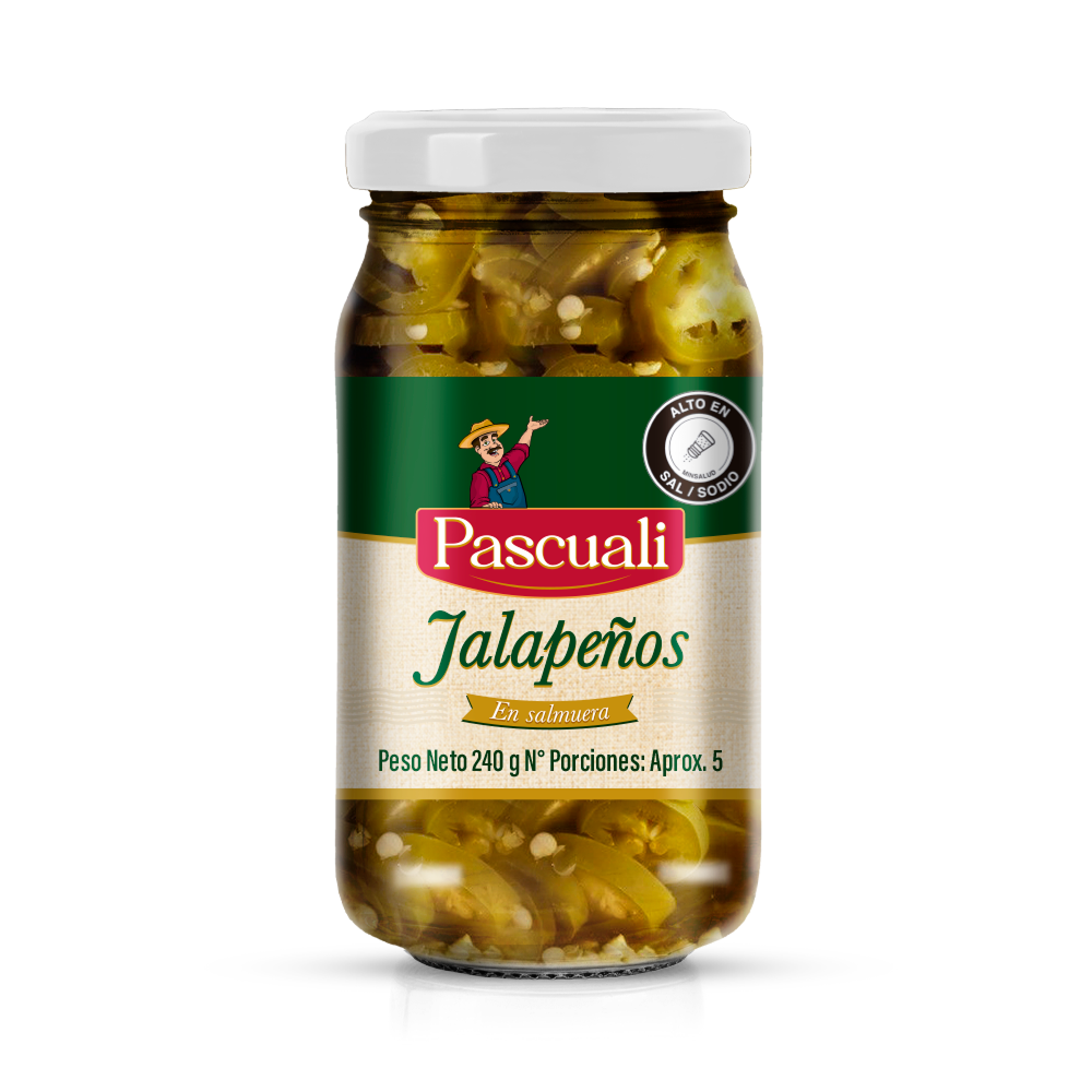 JALAPEÑO RODAJAS PASCUALI FRASCO 240GR